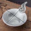 Tin Phoenix Feather Tea Strainer Handmade Tea Infuser Chinese Style Tea Strainer Kung Fu Tea Accessory,Silver