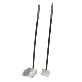 Petmate Clean Response Aluminum Spade and Pan Black; Silver Small